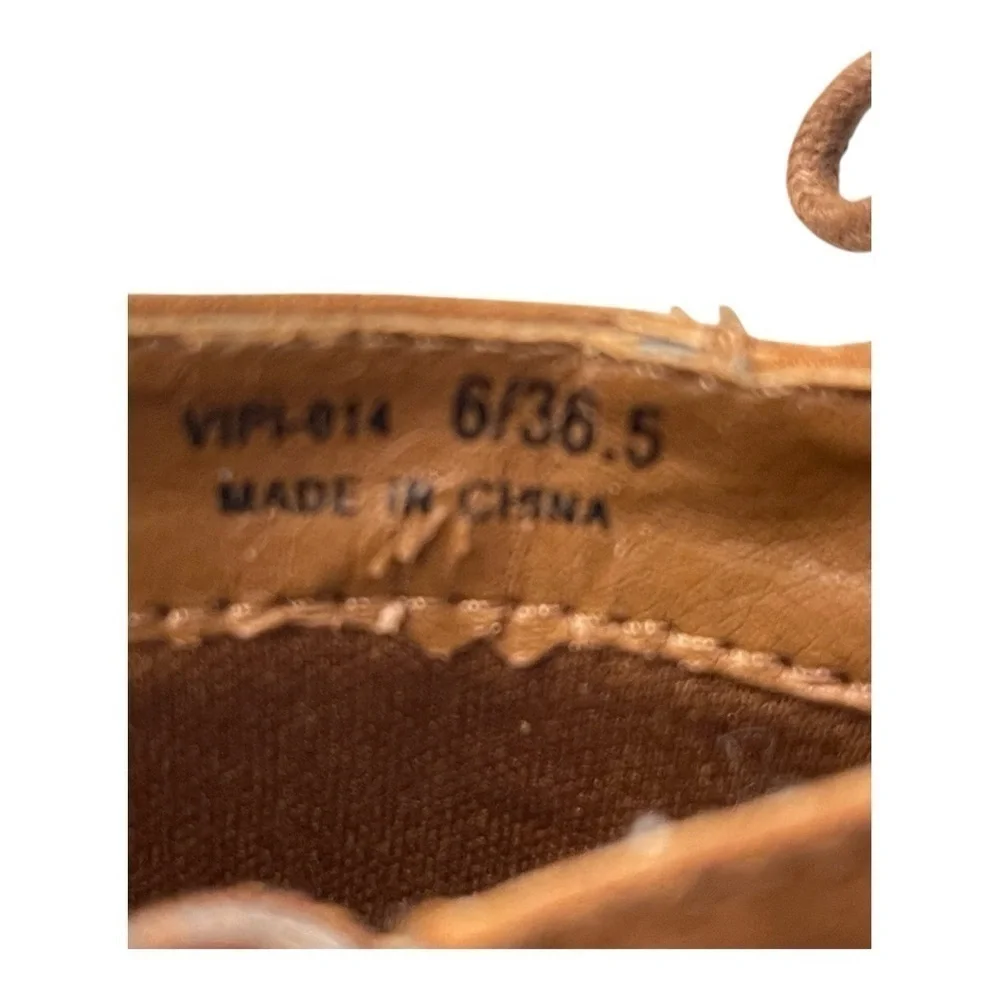 LC by Laundry women’s brown booties size 6M, lace up back zippered side